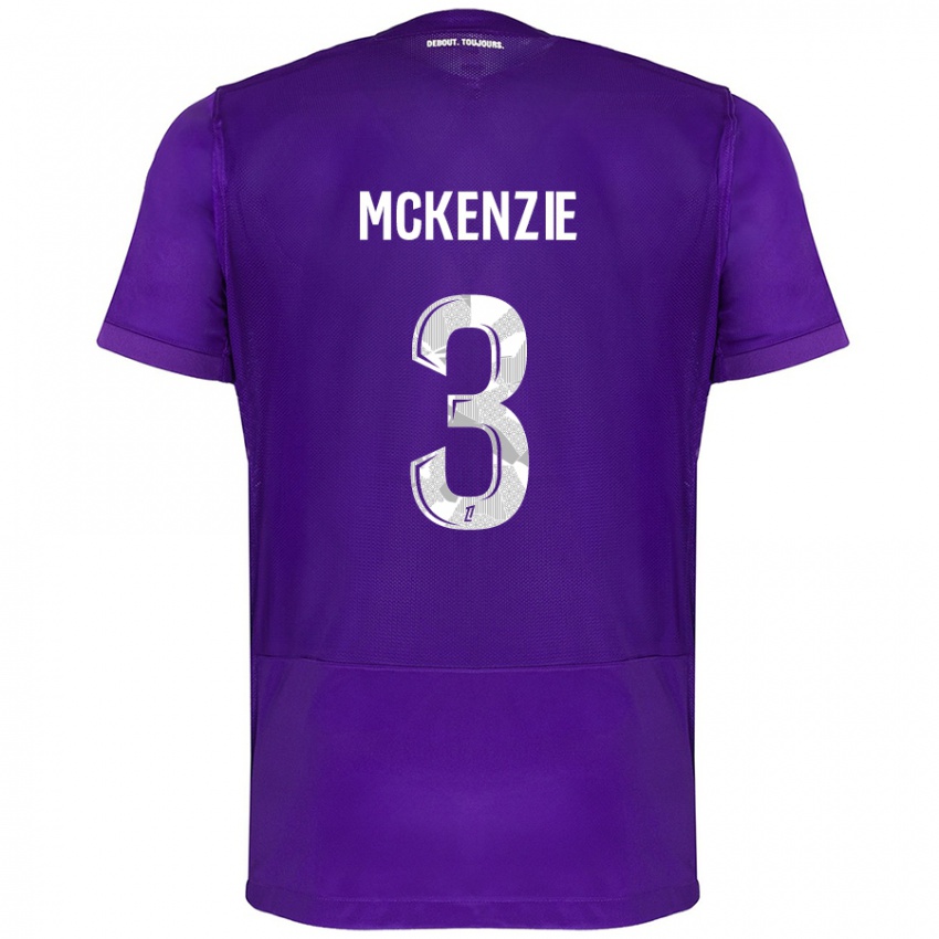 Kinderen Mark Mckenzie #3 Paars Wit Thuisshirt Thuistenue 2024/25 T-Shirt