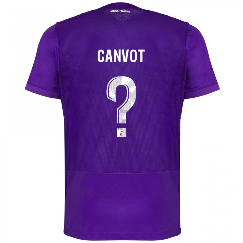 Kinderen Jaydee Canvot #0 Paars Wit Thuisshirt Thuistenue 2024/25 T-Shirt