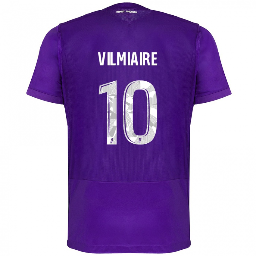 Kinderen Kelly Vilmiaire #10 Paars Wit Thuisshirt Thuistenue 2024/25 T-Shirt