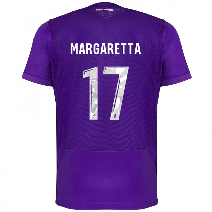 Kinderen Jessica Margaretta #17 Paars Wit Thuisshirt Thuistenue 2024/25 T-Shirt