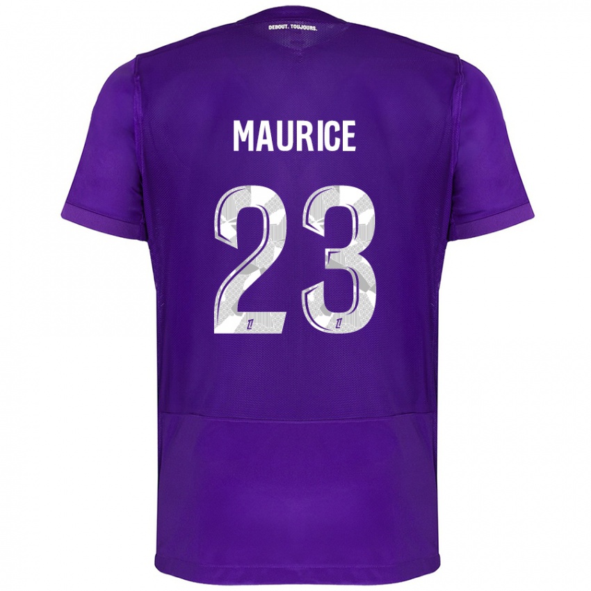 Kinderen Sandra Maurice #23 Paars Wit Thuisshirt Thuistenue 2024/25 T-Shirt