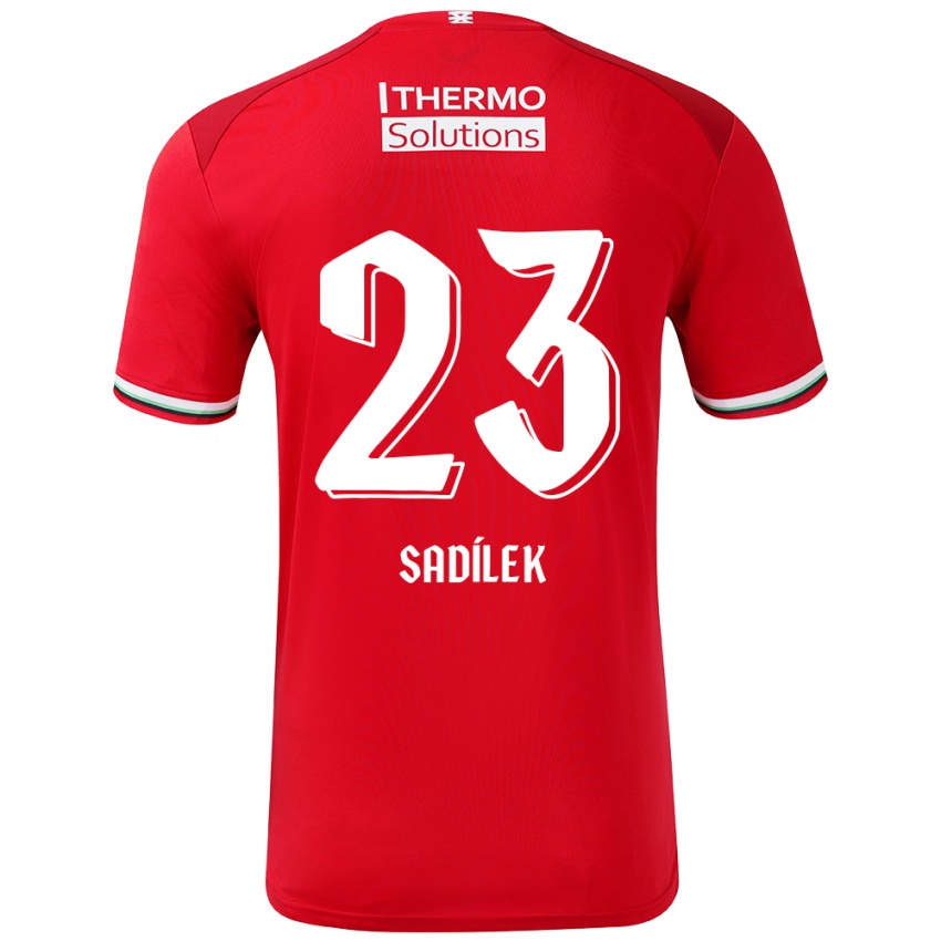 Kinderen Michal Sadilek #23 Rood Wit Thuisshirt Thuistenue 2024/25 T-Shirt