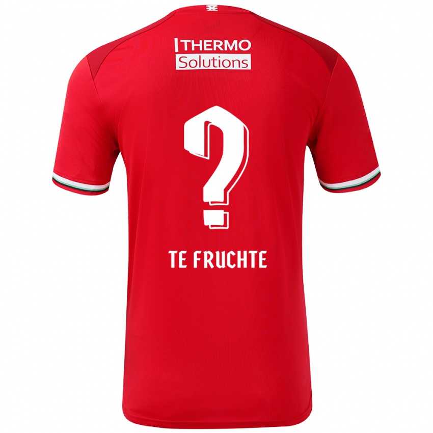 Kinderen Jonah Te Fruchte #0 Rood Wit Thuisshirt Thuistenue 2024/25 T-Shirt