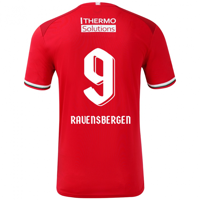 Kinderen Jaimy Ravensbergen #9 Rood Wit Thuisshirt Thuistenue 2024/25 T-Shirt