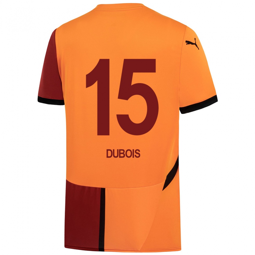 Kinderen Léo Dubois #15 Geel Rood Thuisshirt Thuistenue 2024/25 T-Shirt