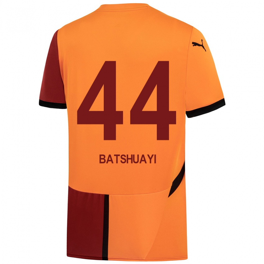 Kinderen Michy Batshuayi #44 Geel Rood Thuisshirt Thuistenue 2024/25 T-Shirt