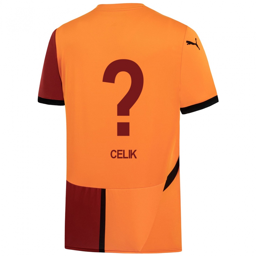 Kinderen Berke Celik #0 Geel Rood Thuisshirt Thuistenue 2024/25 T-Shirt