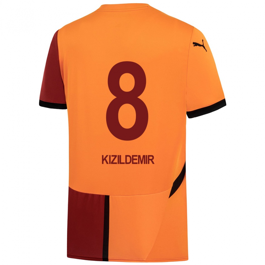 Kinderen Berk Kizildemir #8 Geel Rood Thuisshirt Thuistenue 2024/25 T-Shirt