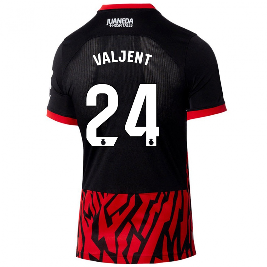 Kinderen Martin Valjent #24 Zwart Rood Thuisshirt Thuistenue 2024/25 T-Shirt