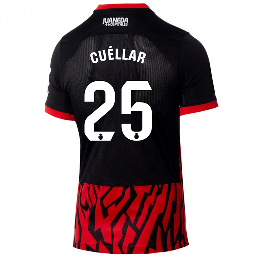 Kinderen Iván Cuéllar #25 Zwart Rood Thuisshirt Thuistenue 2024/25 T-Shirt