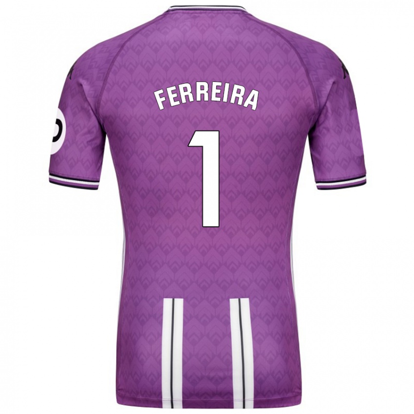 Kinderen André Ferreira #1 Paars Wit Thuisshirt Thuistenue 2024/25 T-Shirt