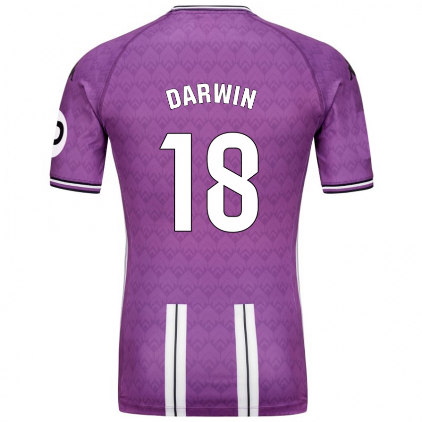 Kinderen Darwin Machís #18 Paars Wit Thuisshirt Thuistenue 2024/25 T-Shirt