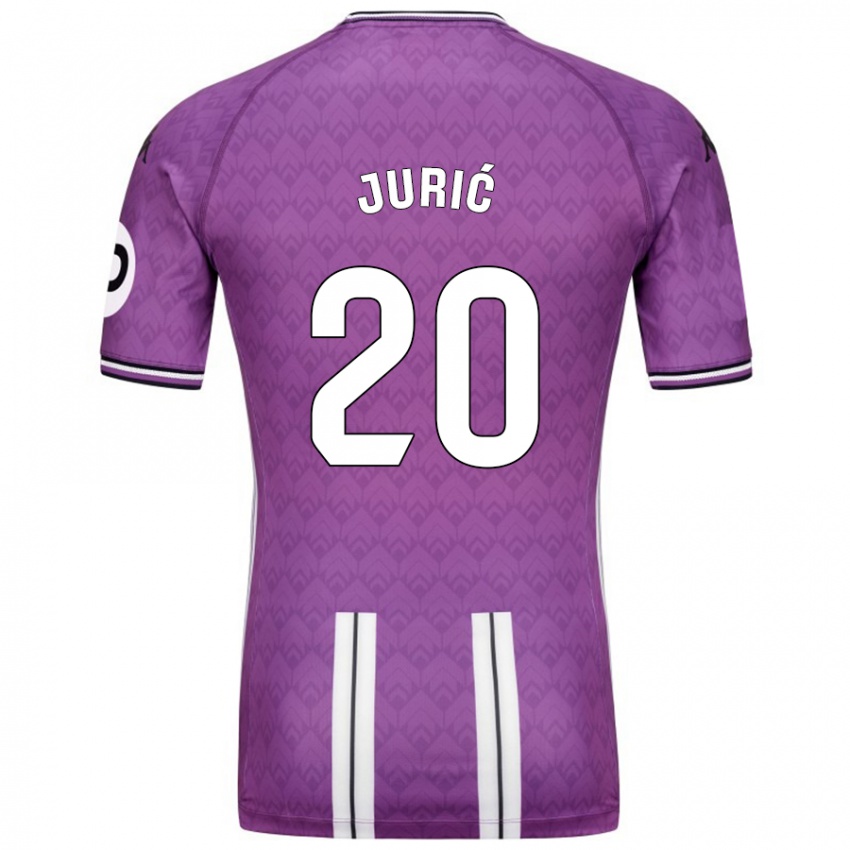 Kinderen Stanko Juric #20 Paars Wit Thuisshirt Thuistenue 2024/25 T-Shirt