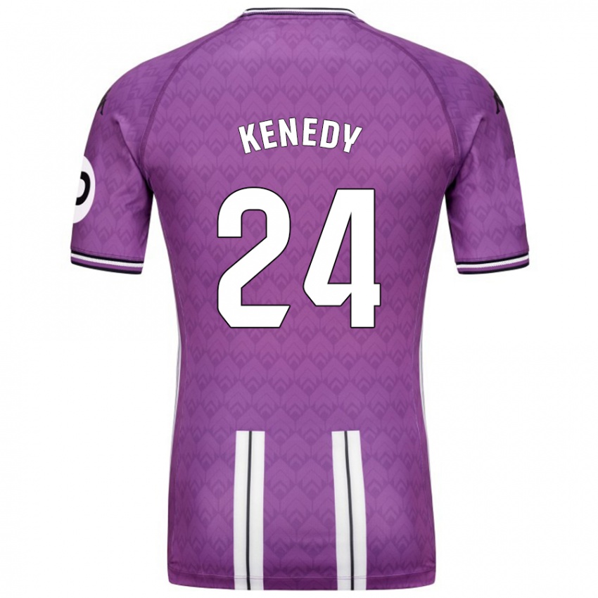 Kinderen Kenedy #24 Paars Wit Thuisshirt Thuistenue 2024/25 T-Shirt