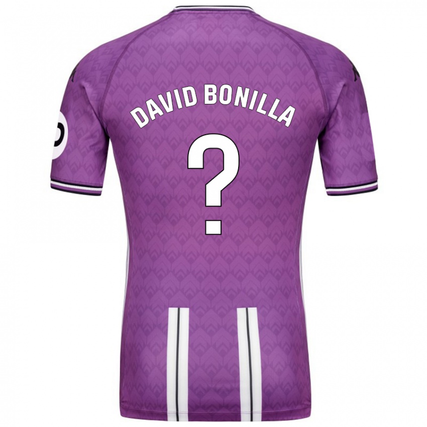 Kinderen Juan David Bonilla #0 Paars Wit Thuisshirt Thuistenue 2024/25 T-Shirt