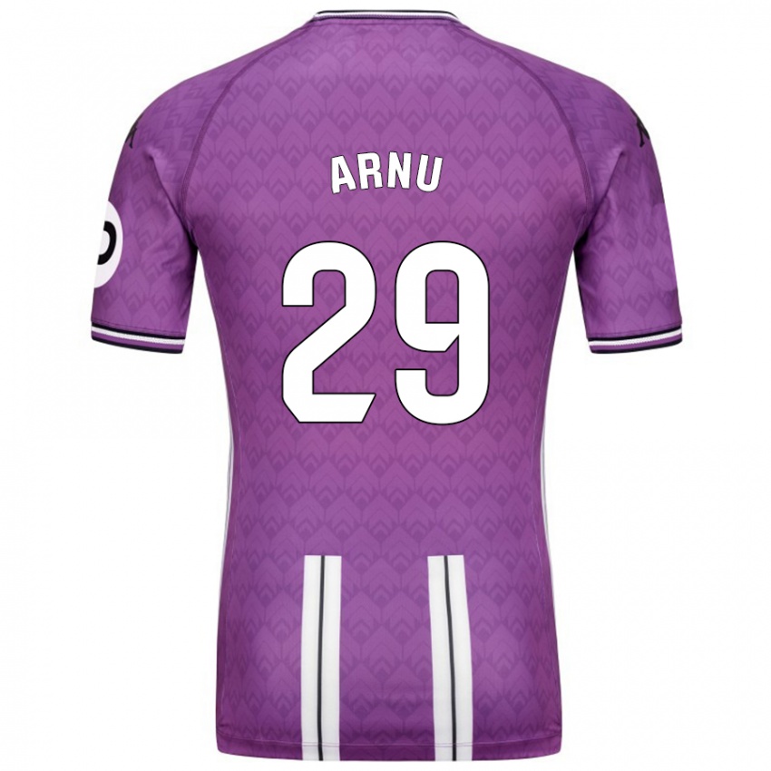 Kinderen Adrián Arnu #29 Paars Wit Thuisshirt Thuistenue 2024/25 T-Shirt