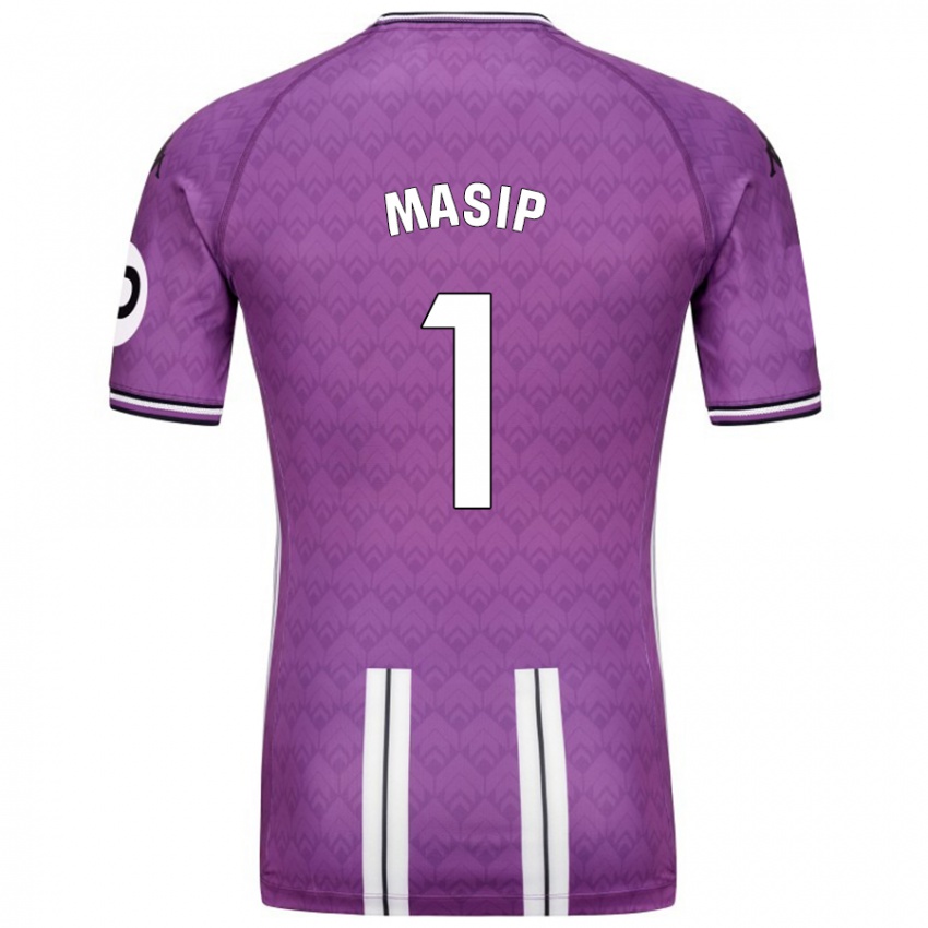 Kinderen Jordi Masip #1 Paars Wit Thuisshirt Thuistenue 2024/25 T-Shirt