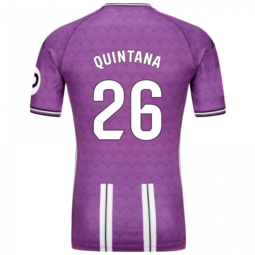 Kinderen Alberto Quintana #26 Paars Wit Thuisshirt Thuistenue 2024/25 T-Shirt