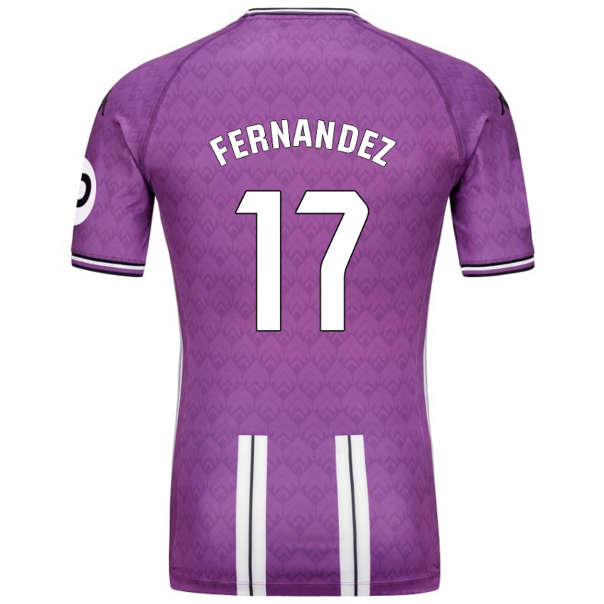 Kinderen Dani Fernández #17 Paars Wit Thuisshirt Thuistenue 2024/25 T-Shirt