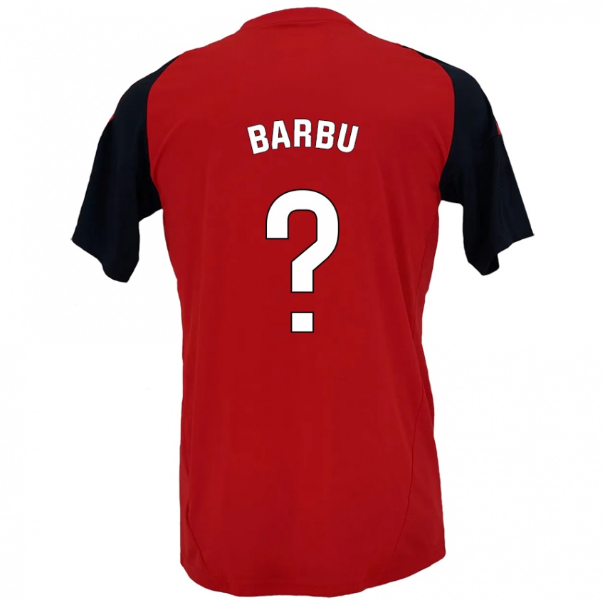 Kinderen Álex Barbu #0 Rood Zwart Thuisshirt Thuistenue 2024/25 T-Shirt