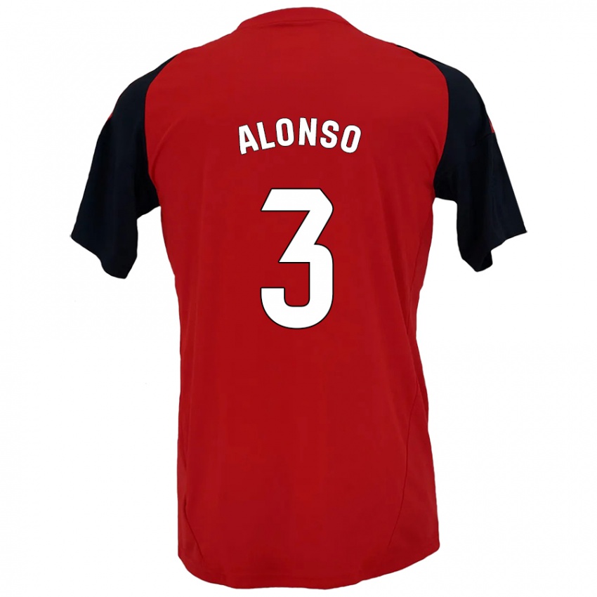 Kinderen Julio Alonso #3 Rood Zwart Thuisshirt Thuistenue 2024/25 T-Shirt