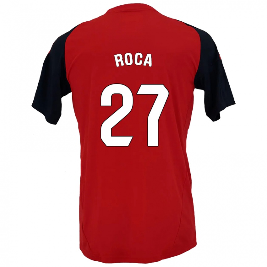 Kinderen Joel Roca #27 Rood Zwart Thuisshirt Thuistenue 2024/25 T-Shirt