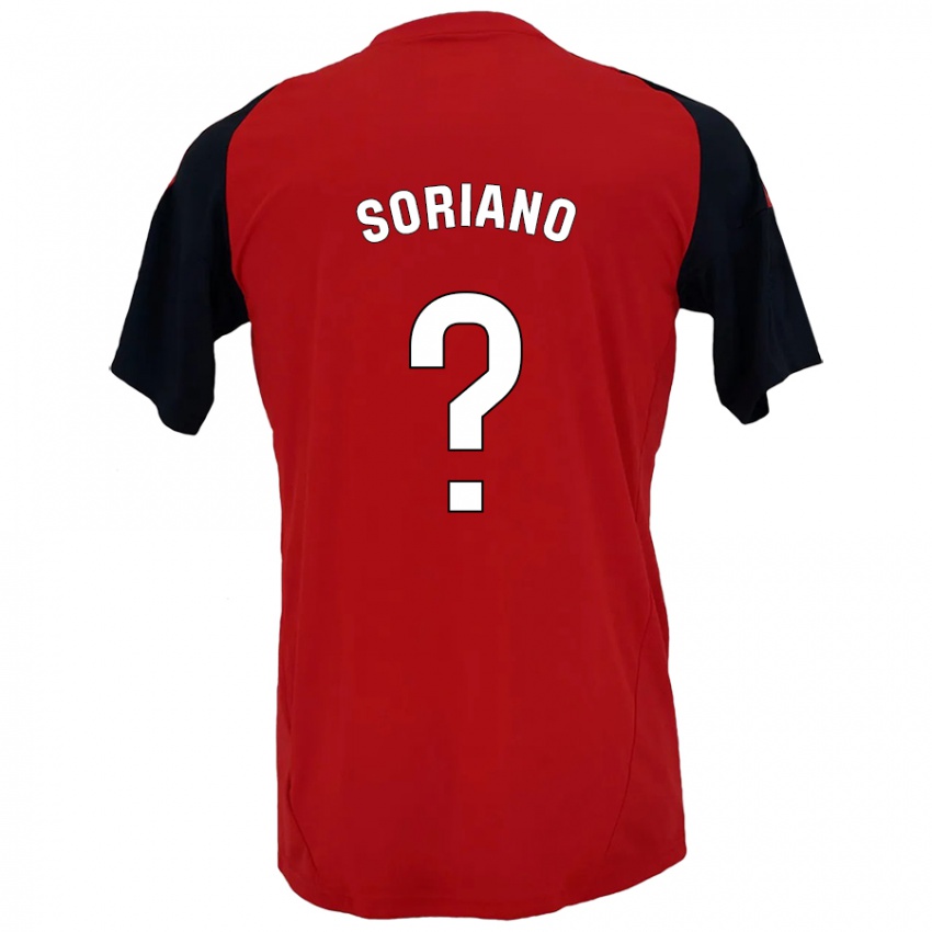 Kinderen Adrián Soriano #0 Rood Zwart Thuisshirt Thuistenue 2024/25 T-Shirt