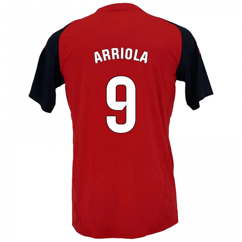 Kinderen Marcos Arriola #9 Rood Zwart Thuisshirt Thuistenue 2024/25 T-Shirt