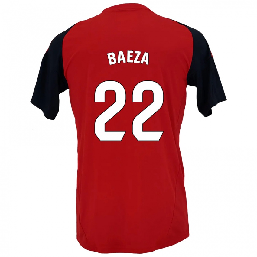 Kinderen Miguel Baeza #22 Rood Zwart Thuisshirt Thuistenue 2024/25 T-Shirt