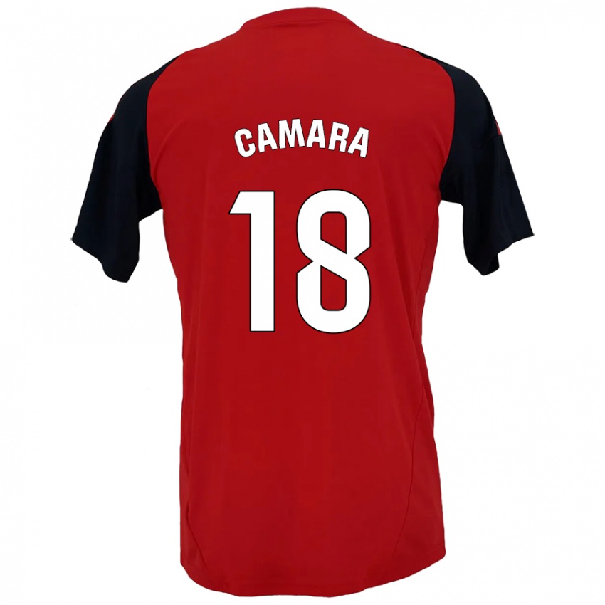 Kinderen Aaron Cámara #18 Rood Zwart Thuisshirt Thuistenue 2024/25 T-Shirt