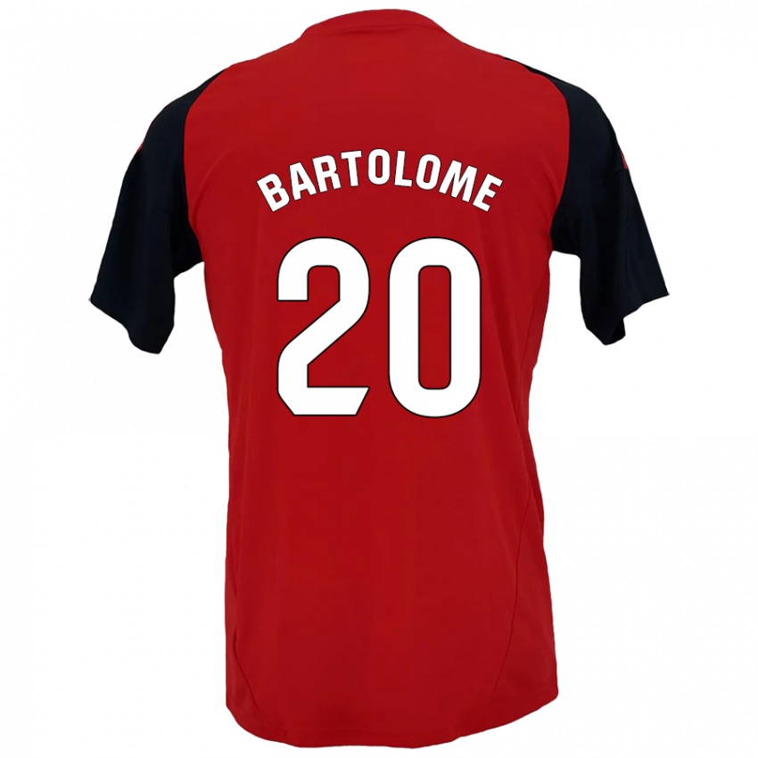 Kinderen Diego Bartolomé #20 Rood Zwart Thuisshirt Thuistenue 2024/25 T-Shirt