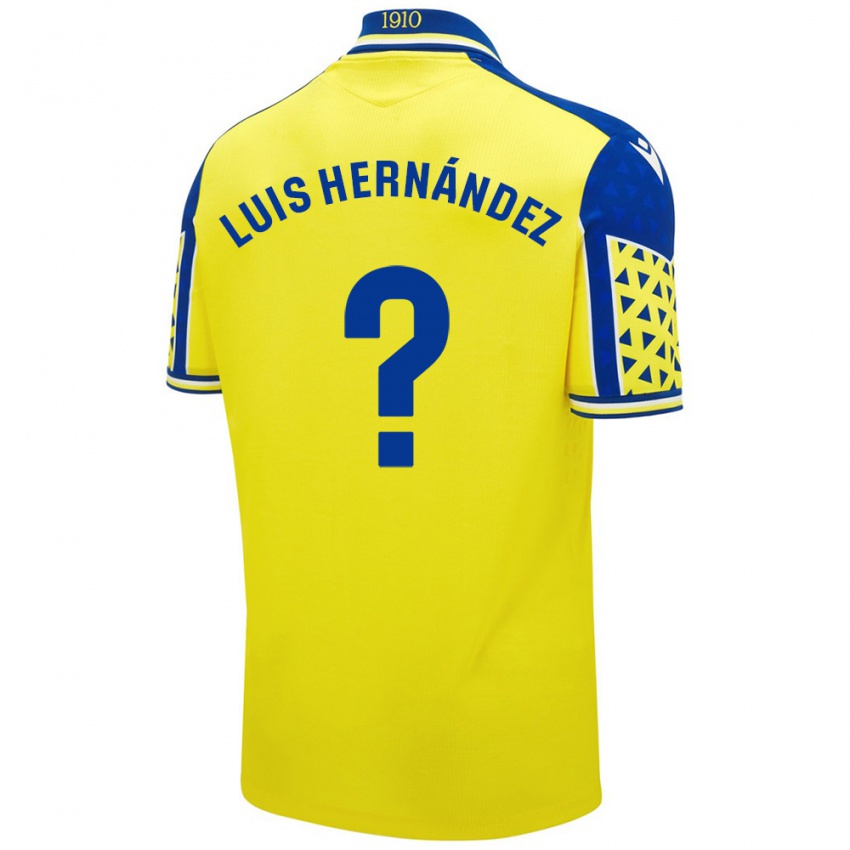 Kinderen Luis Hernández #0 Geel Blauw Thuisshirt Thuistenue 2024/25 T-Shirt