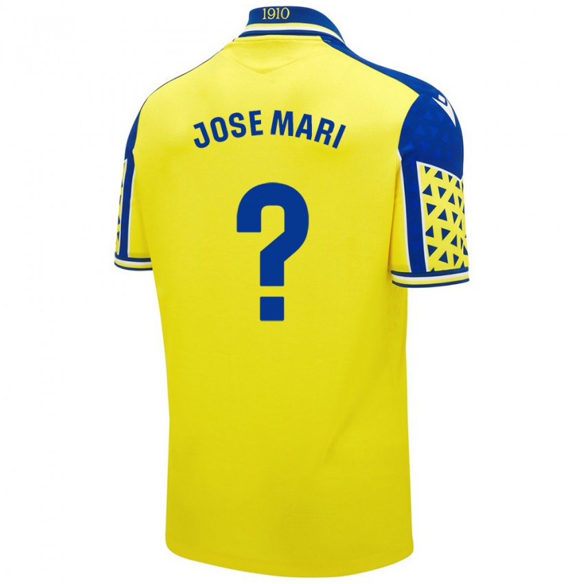 Kinderen José Mari #0 Geel Blauw Thuisshirt Thuistenue 2024/25 T-Shirt