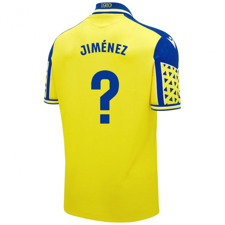 Kinderen Álvaro Jiménez #0 Geel Blauw Thuisshirt Thuistenue 2024/25 T-Shirt