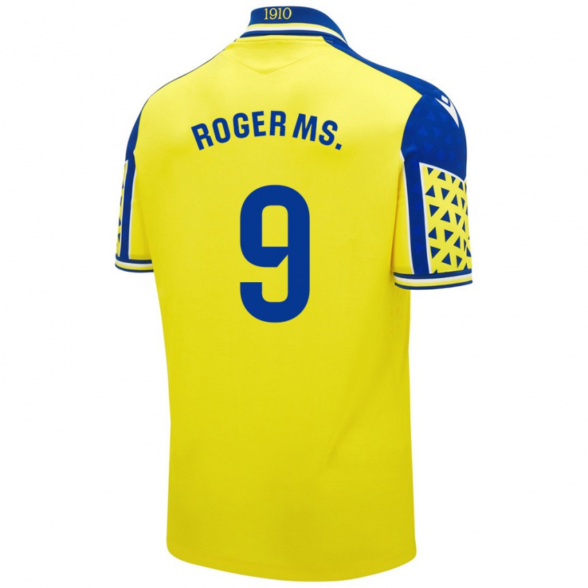 Kinderen Roger Martí #9 Geel Blauw Thuisshirt Thuistenue 2024/25 T-Shirt