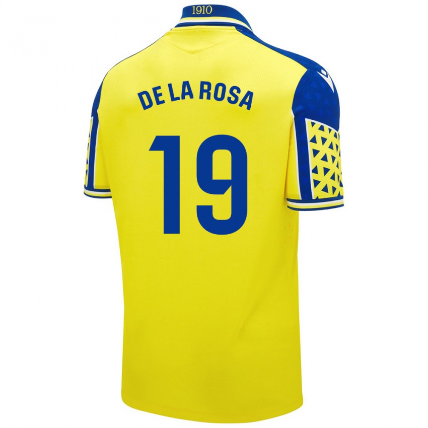 Kinderen José Antonio De La Rosa #19 Geel Blauw Thuisshirt Thuistenue 2024/25 T-Shirt