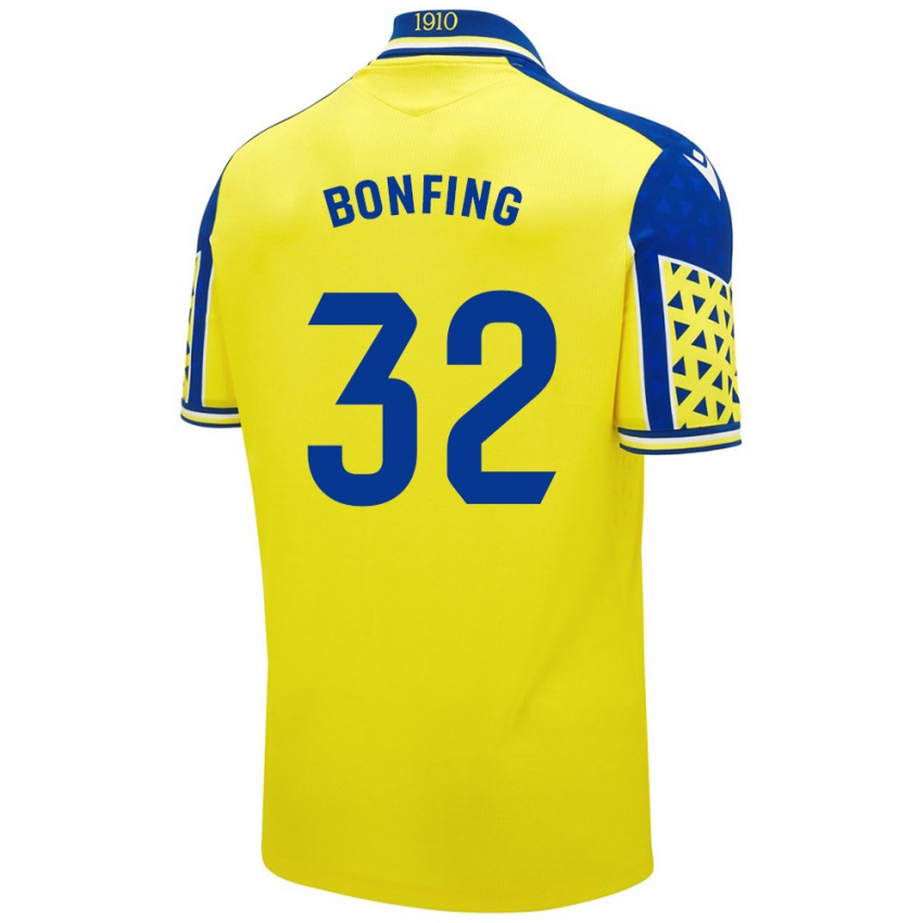 Kinderen Boubacar Bonfing #32 Geel Blauw Thuisshirt Thuistenue 2024/25 T-Shirt