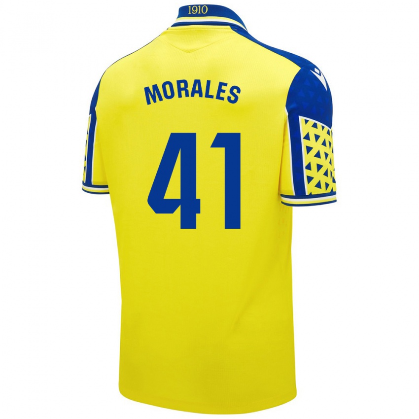 Kinderen Luis Morales #41 Geel Blauw Thuisshirt Thuistenue 2024/25 T-Shirt