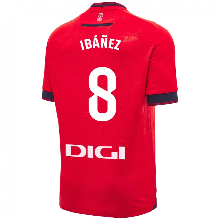 Kinderen Pablo Ibáñez #8 Rood Wit Thuisshirt Thuistenue 2024/25 T-Shirt