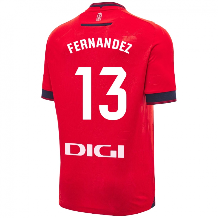 Kinderen Aitor Fernández #13 Rood Wit Thuisshirt Thuistenue 2024/25 T-Shirt