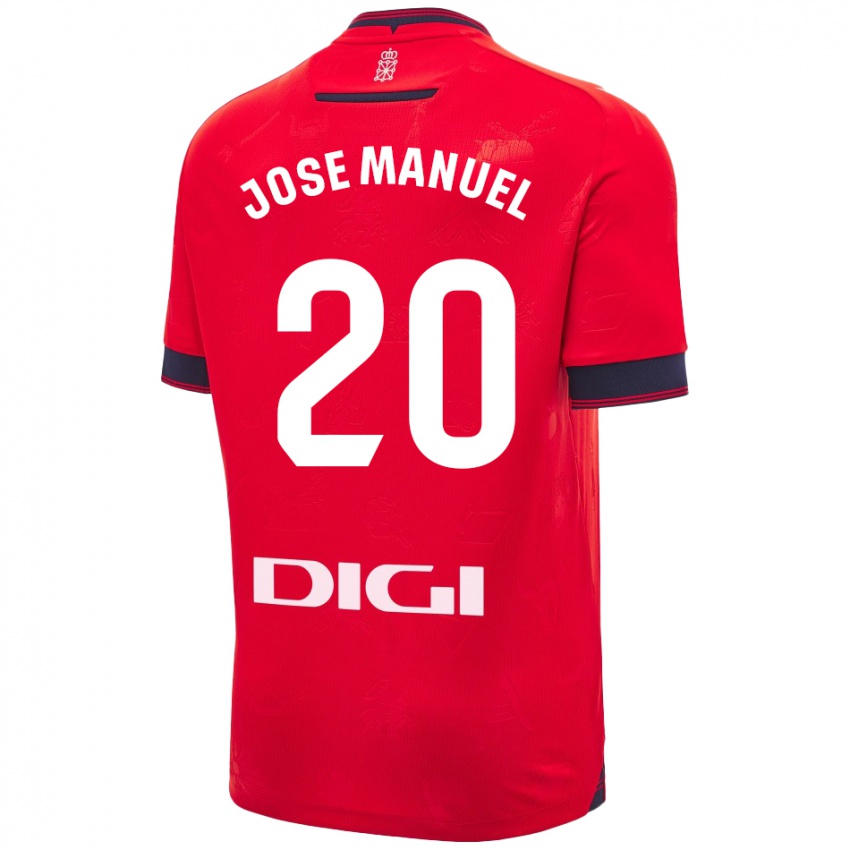 Kinderen José Manuel Arnáiz #20 Rood Wit Thuisshirt Thuistenue 2024/25 T-Shirt