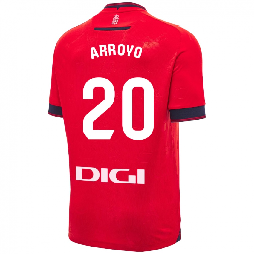 Kinderen Roberto Arroyo #20 Rood Wit Thuisshirt Thuistenue 2024/25 T-Shirt