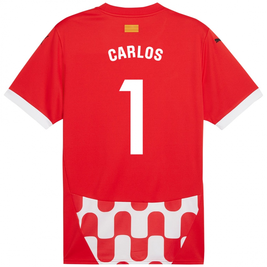 Kinderen Juan Carlos #1 Rood Wit Thuisshirt Thuistenue 2024/25 T-Shirt