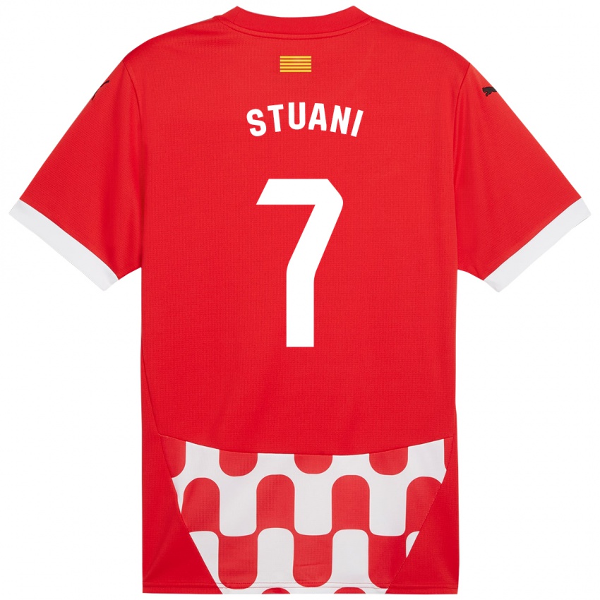 Kinderen Cristhian Stuani #7 Rood Wit Thuisshirt Thuistenue 2024/25 T-Shirt