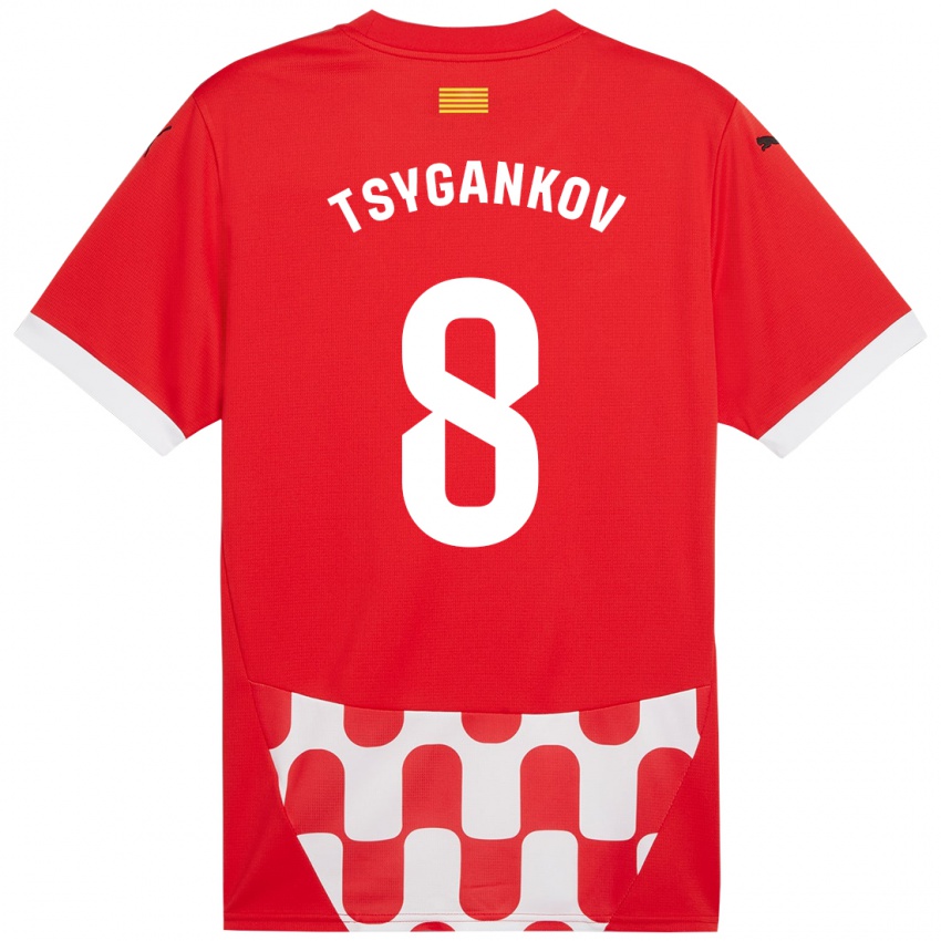 Kinderen Viktor Tsygankov #8 Rood Wit Thuisshirt Thuistenue 2024/25 T-Shirt