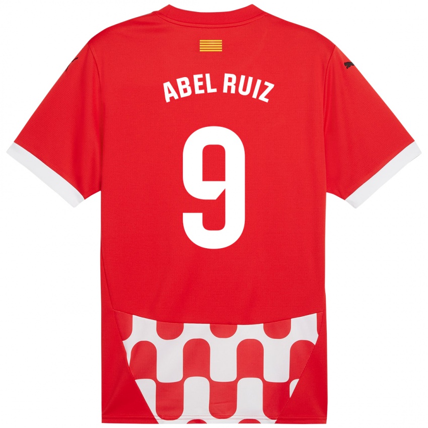 Kinderen Abel Ruiz #9 Rood Wit Thuisshirt Thuistenue 2024/25 T-Shirt