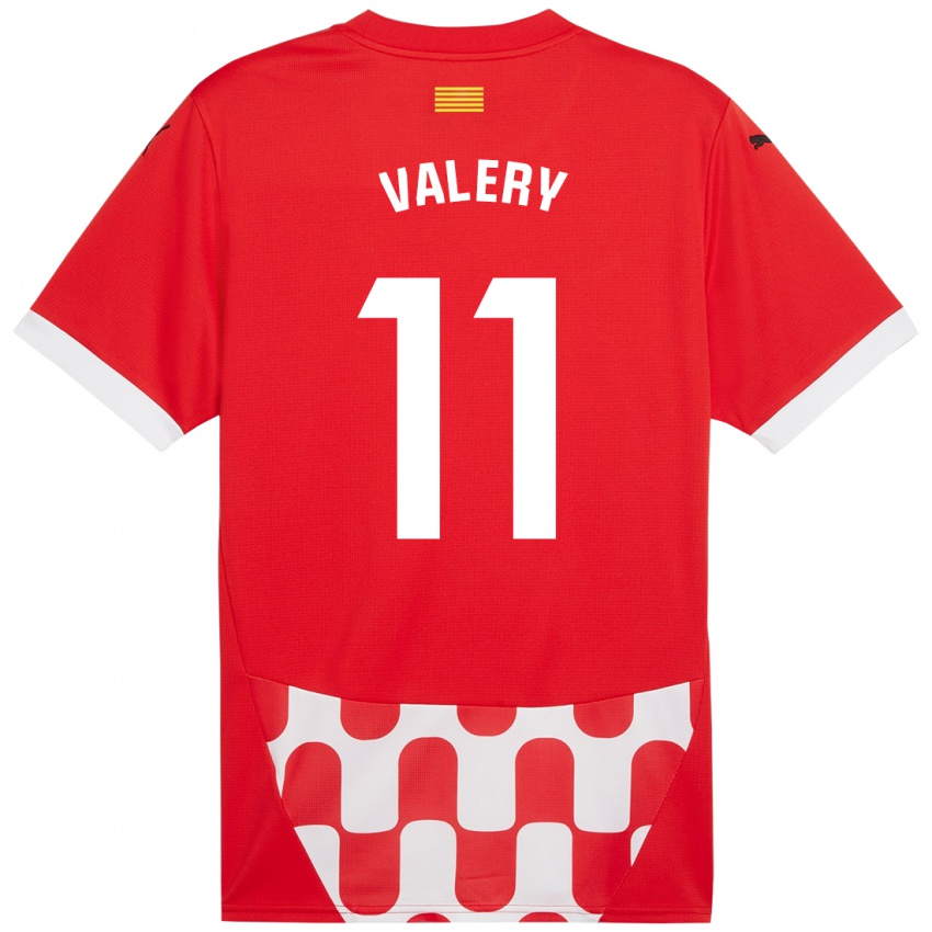 Kinderen Valery Fernández #11 Rood Wit Thuisshirt Thuistenue 2024/25 T-Shirt