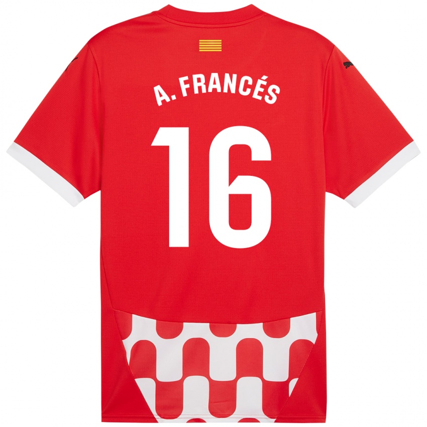 Kinderen Alejandro Francés #16 Rood Wit Thuisshirt Thuistenue 2024/25 T-Shirt