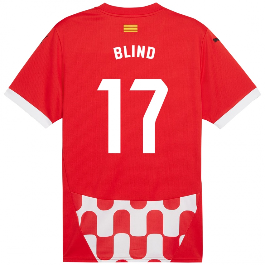 Kinderen Daley Blind #17 Rood Wit Thuisshirt Thuistenue 2024/25 T-Shirt