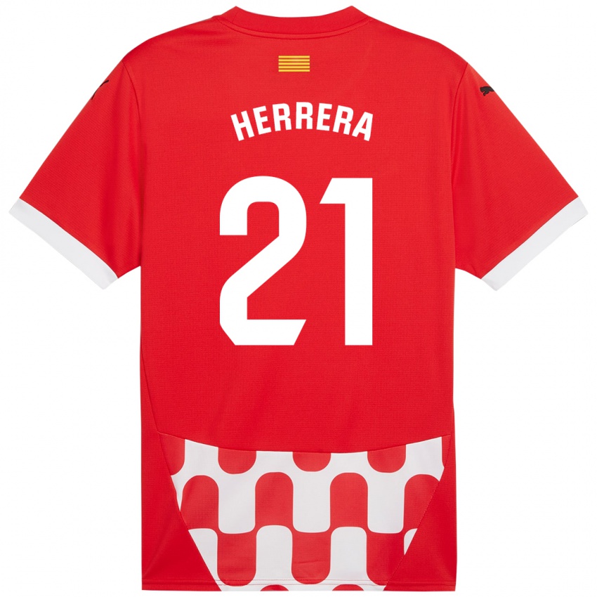 Kinderen Yangel Herrera #21 Rood Wit Thuisshirt Thuistenue 2024/25 T-Shirt